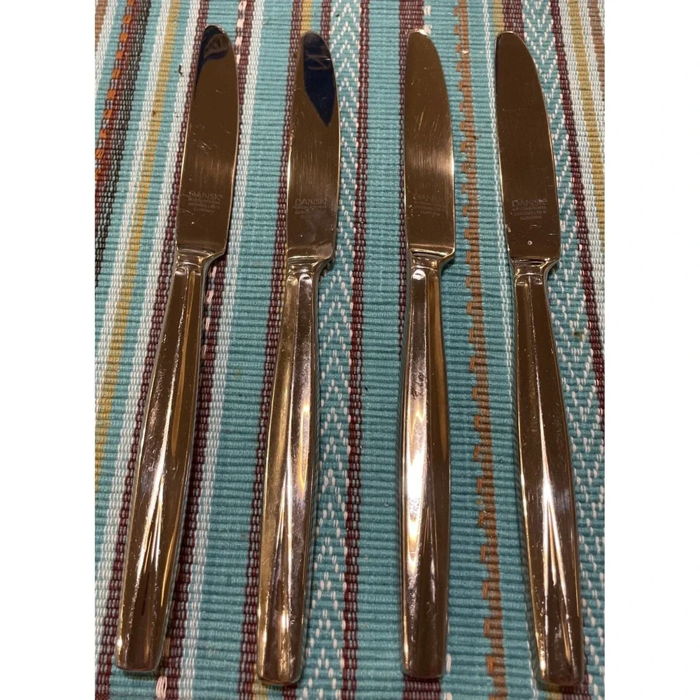 Dansk International Das50 4 Dinner Knives Knife Stainless Steel‎ 18/10